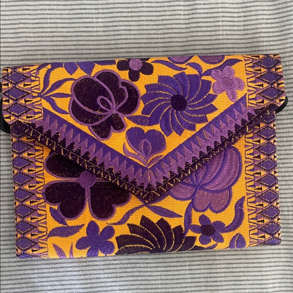 Mexican embroidered pouch crossbody